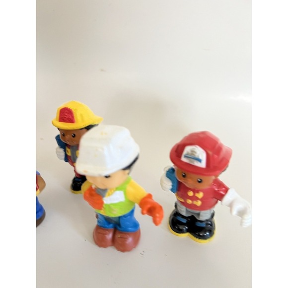 Fisher Price Little People Bendable Figures Lot of 5 Community Helpers Worker's - Picture 3 of 5